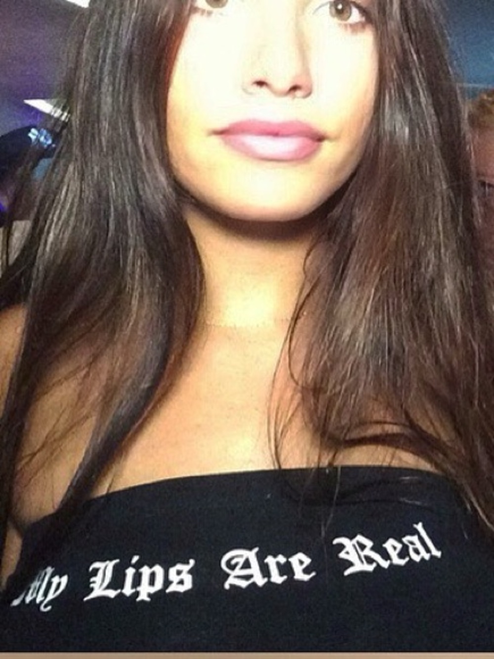 Dolls Kill My Lips Are Real Black Tube Top